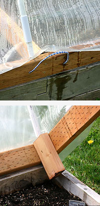 Miniature Hoop House - Handle and Brace - Photo by Rich Baer