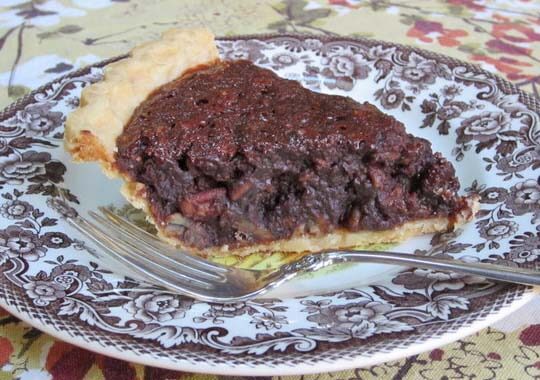 Pie with pecan pieces combined with dark chocolate. Need I say more?