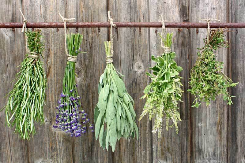 dried herb wreath